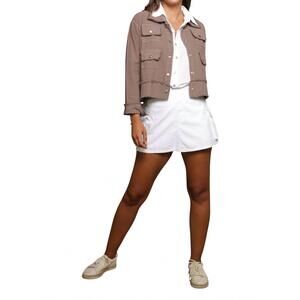 NEW GIOCAM women's rock & roll jacket in brown